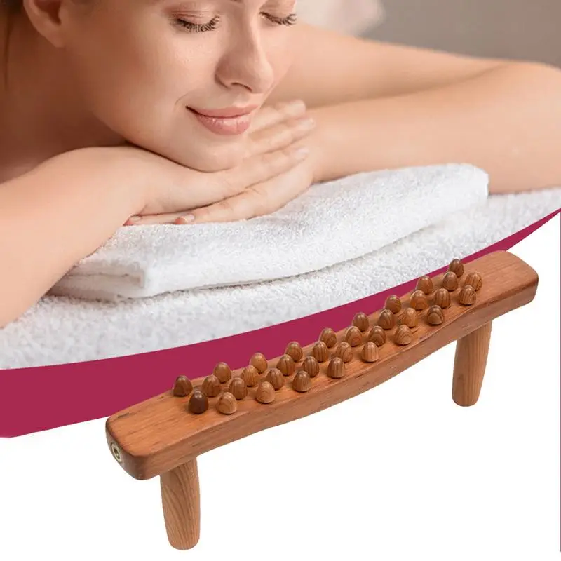 Wooden Massage Roller Stick Back Legs Muscle Roller Removable Guasha Massager Multifunction Body Sculpting Tools Skin Scraping