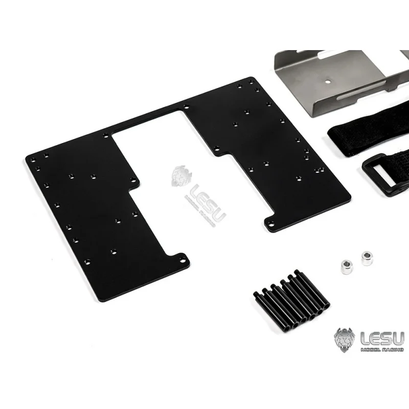 LESU RC Metal Battery Box Transmission Isolating Board for DIY 1/14 RC Tractor Truck Dumper Remote Control Car Toys TH02098