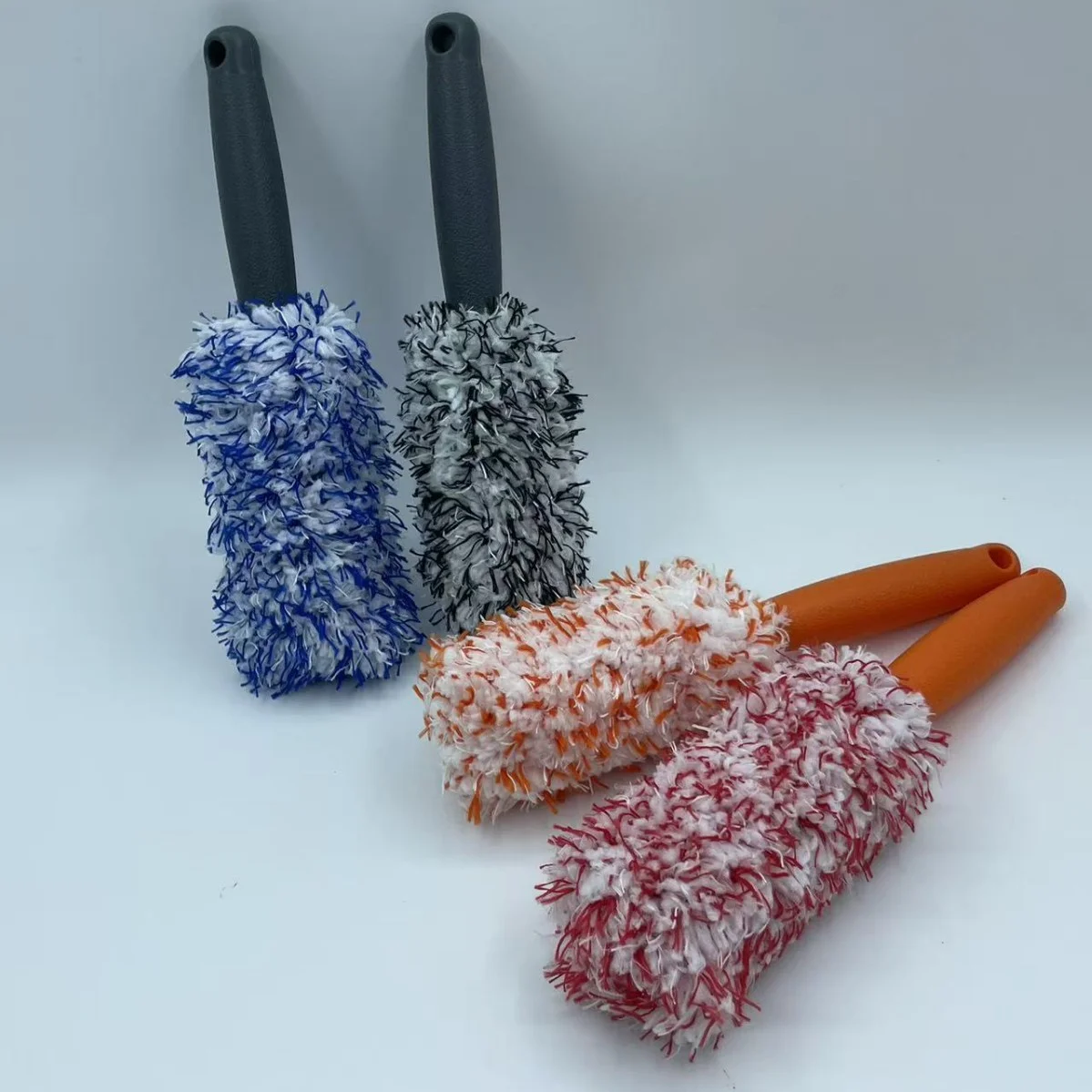 Microfiber Car Wheel Hub Brush - Twisted Braid Tire Cleaning Cloth for Auto Detailing Car Wash Cleaning Supplies