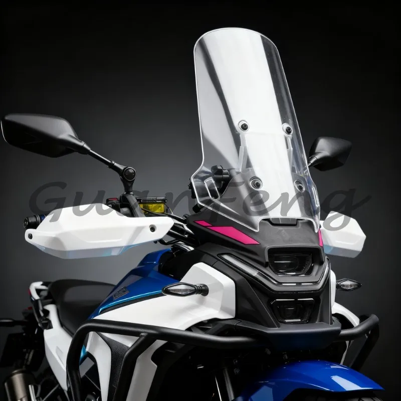 For CFMOTO 450MT Original Motorcycle Front Windshield, Height‑Width Adjustable Windscreen, Wind Deflector Protector