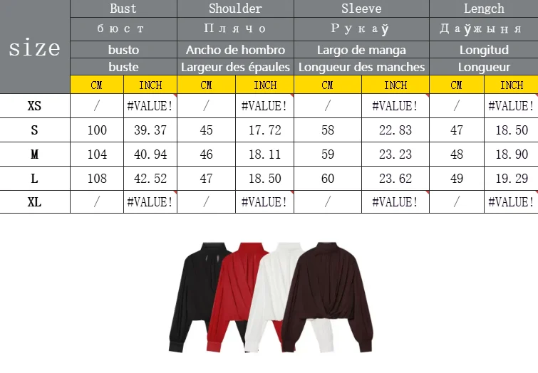 Damen Perspektiv-Hemden und -Tops: Modische, lockere, langärmelige, elegante Frühlingsblusen mit schickem Stehkragen für Frauen – Detail 1