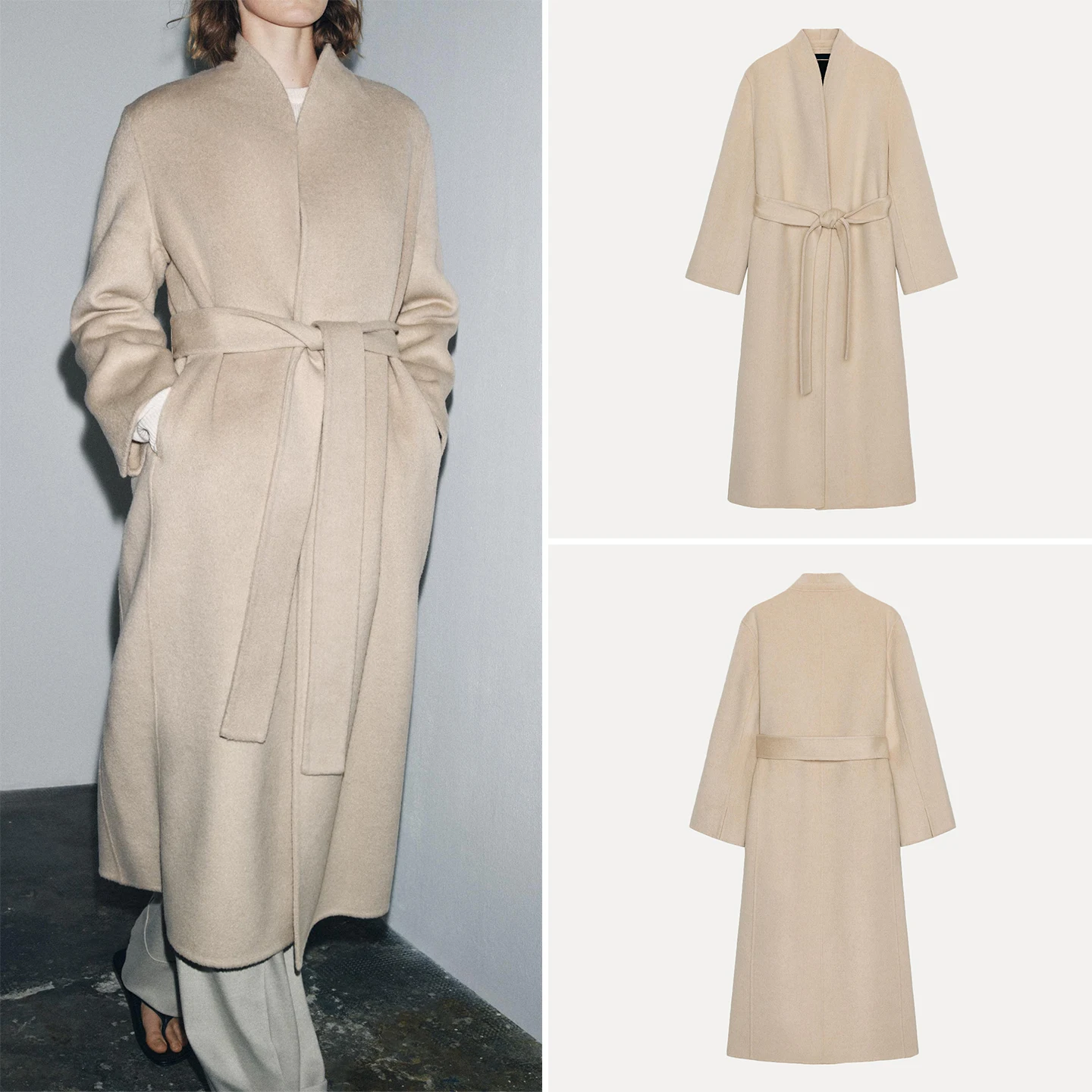 

Ele повседневное женское пальто, осень 2023, новинка Sle, универсальная повседневная верхняя одежда, бренд Z, другой материал 00%