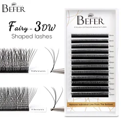Befer Volume 3DW Shaped Eyelashes Cilios 3D Eyelash Extensions Technological Fibers Lashes Extension Professional Lash Supplies