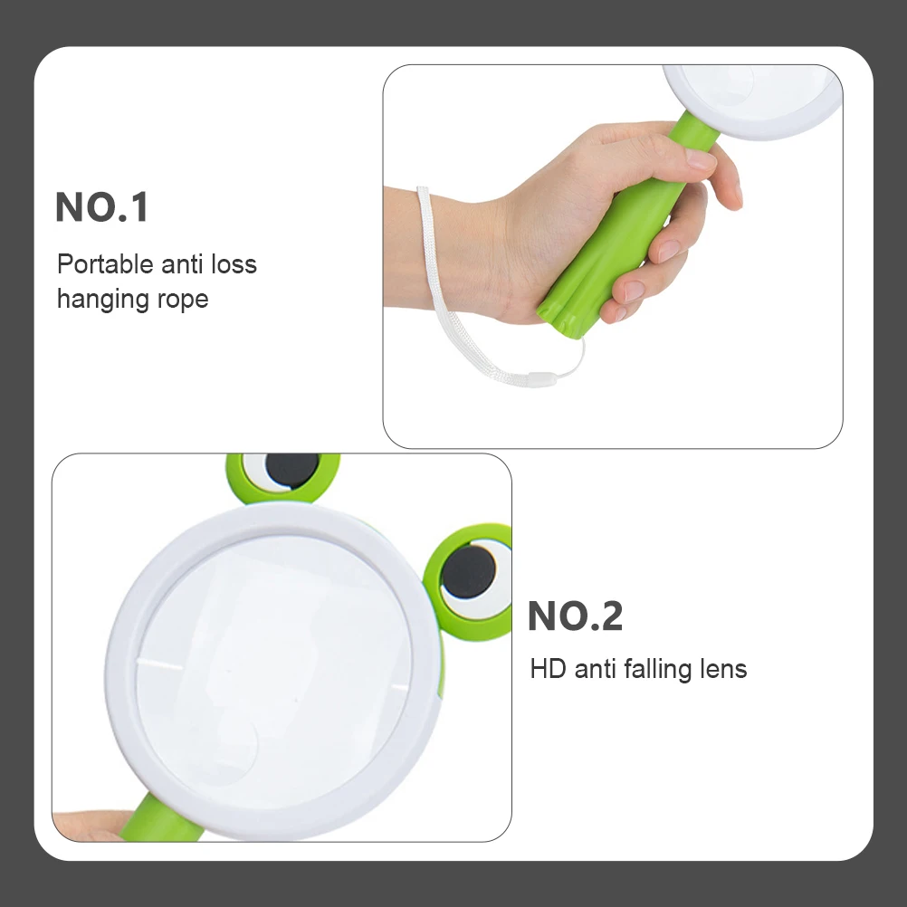 

2Pcs Handheld Magnifier for Kids Compact Lightweight Design Clear Hd Lens for Outdoor Exploration Science Learning Activity Tool