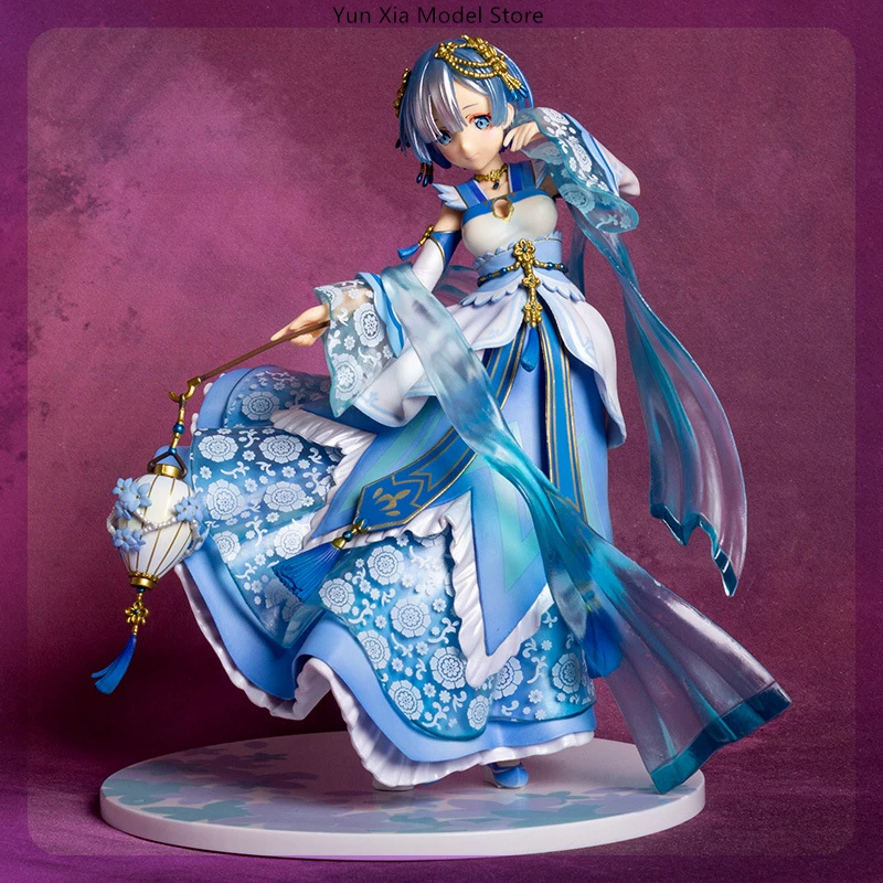 26Cm Opnieuw Beginnen Leven In Een Andere Wereld-Rem In Hanfu Anime Meisje Figuur Model Standbeeld Collectie Desktop Decoratie Ornament Speelgoed