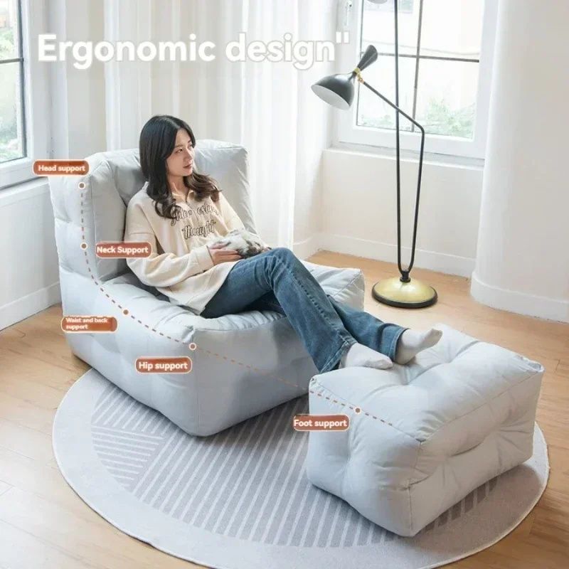 Household Goods Wash-free Technology Cloth Lazy Sofa Chair Tatami Lounge Chair Bean Bag Seat Single Leisure Chair