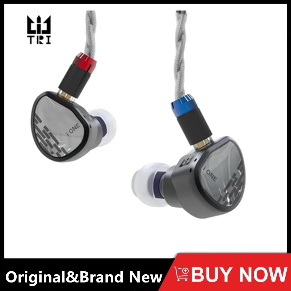 TRI i ONE New Flagship Earphone Single Dynamic Unit IEM Wired Headphone With Wolfram Pure Silver Wire HiFi Earbud Music Headset