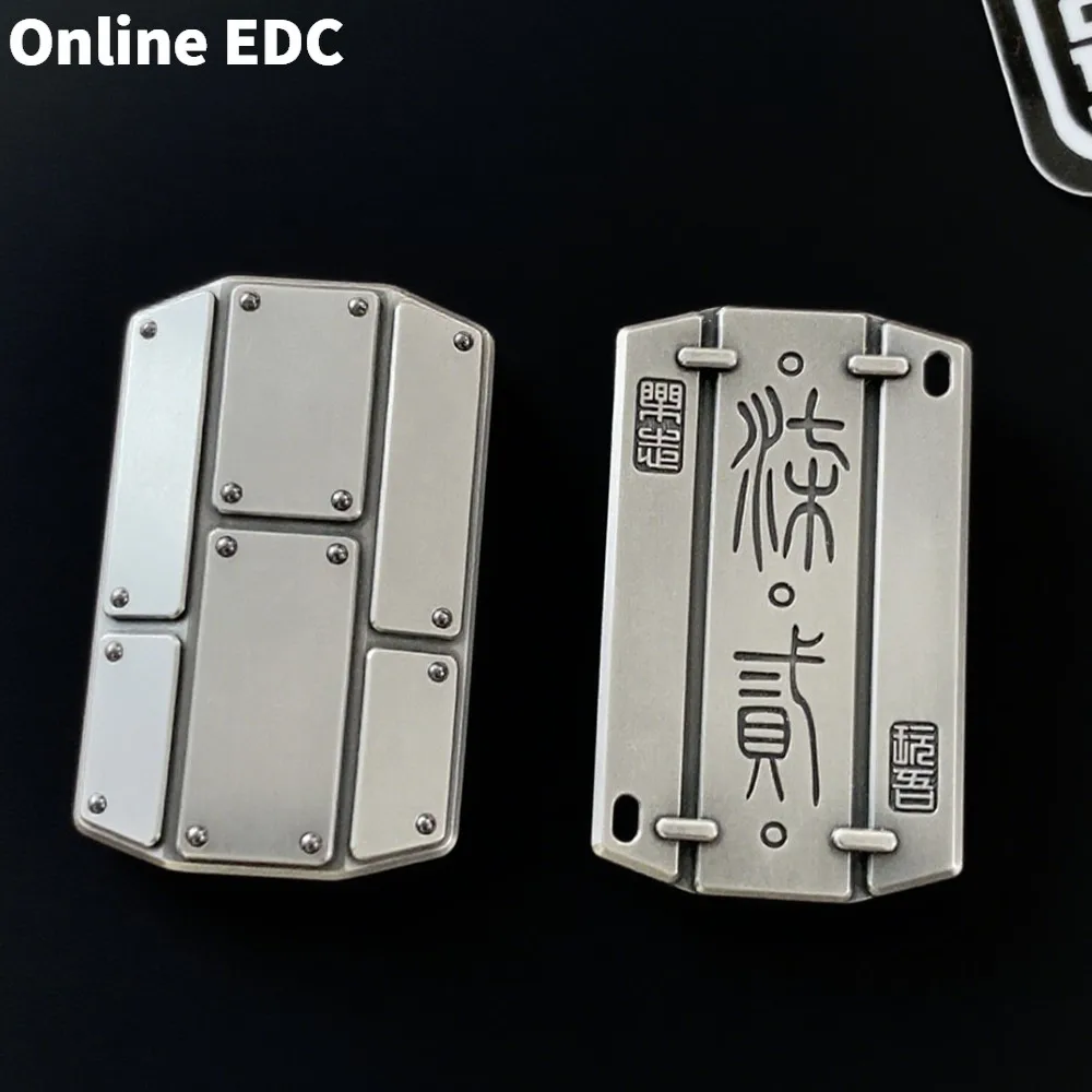 Giocattoli EDC usati WANWU-EDC Slider di spinta illimitato in acciaio inossidabile Giocattoli antistress per adulti Giocattolo novità fuori stampa