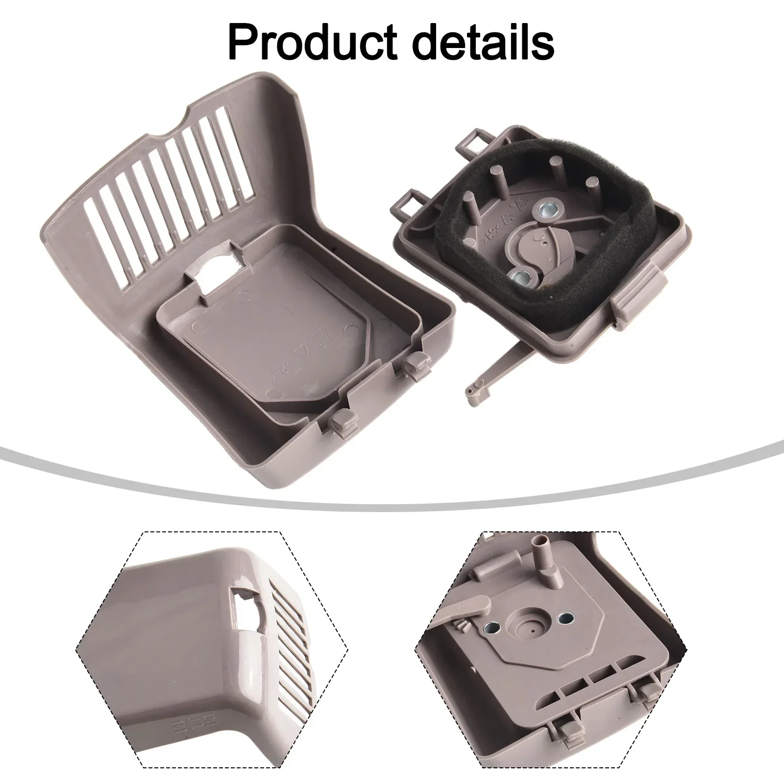 Imagem -06 - Air Filter Box Cover para Honda Gx22 Gx31 139f 31cc Cortador de Grama Espuma Jardim Ferramentas Peças Brushcutter Fittings