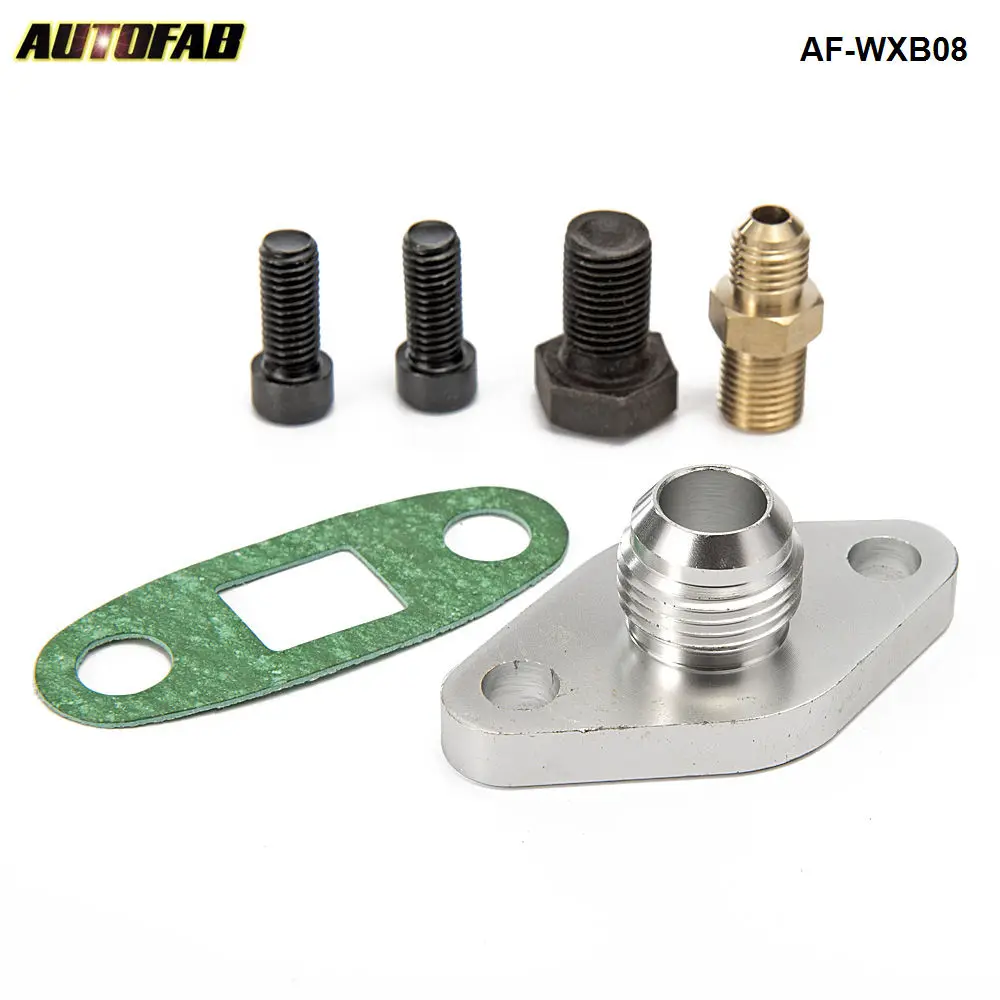 Oil Feed Line Kit Flange for Toyota Supra 1JZGTE 2JZGTE 1JZ/2JZ Single Turbo  AF-WXB08