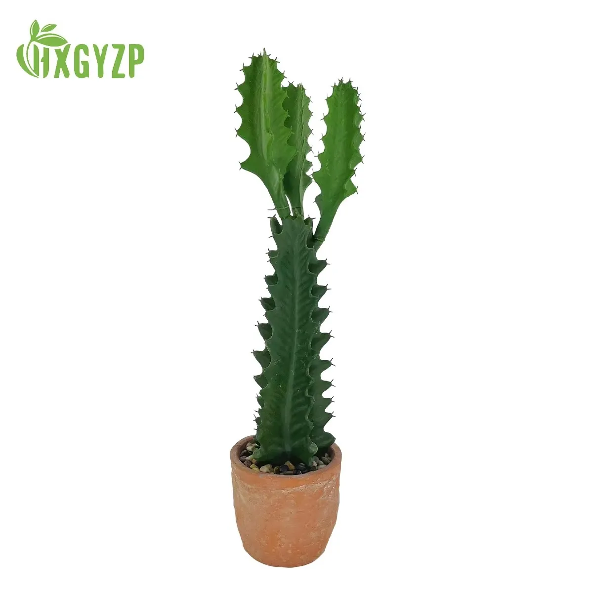 HXGYZP Artificial Cactus Potted Fake Cactus Succulent Plants With Cement Flowerpot Home Office Store Decor Housewarming Gifts