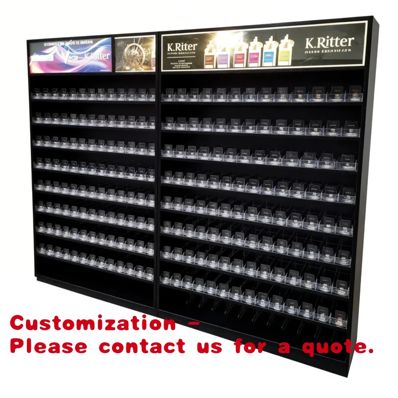 

Customize.Multi-tier Retail Display Rack Automatic Pusher Trays Combination Beauty Product Convenience Store Display Rac