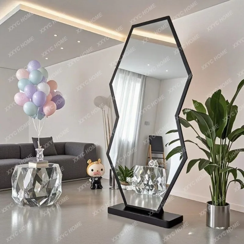 XXHair Salon Mirror Stand Double-Sided Floor Mirror for Hair Cutting New Model