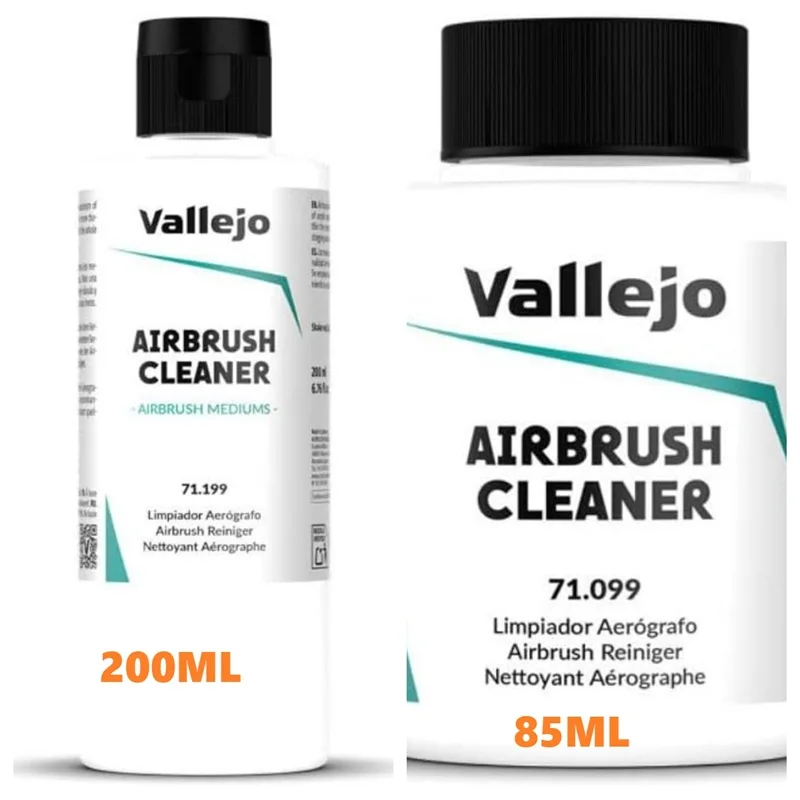 Vallejo AV Airbrush Cleaner for Acrylic Paints 71099(85ml) / 71199(200ml) Model Hobby Painting Cleaning Liquid
