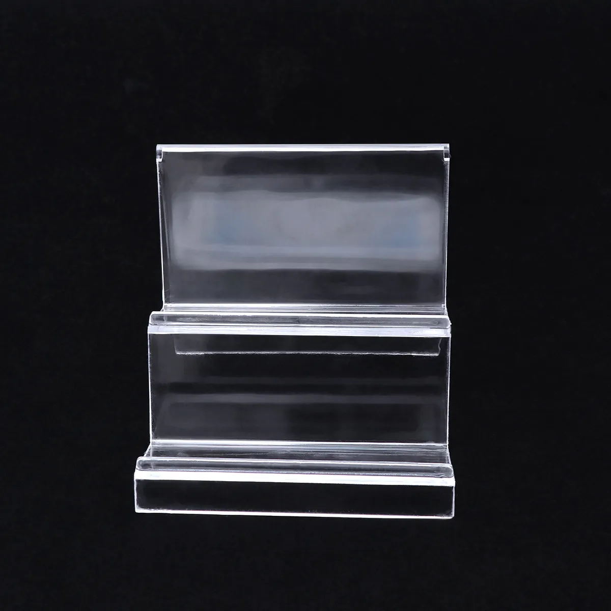 Acrylic Wallet Holder Rack Clear Display Stand for Purses Multi Level Storage Bracket Home Shop Use Durability Transparent