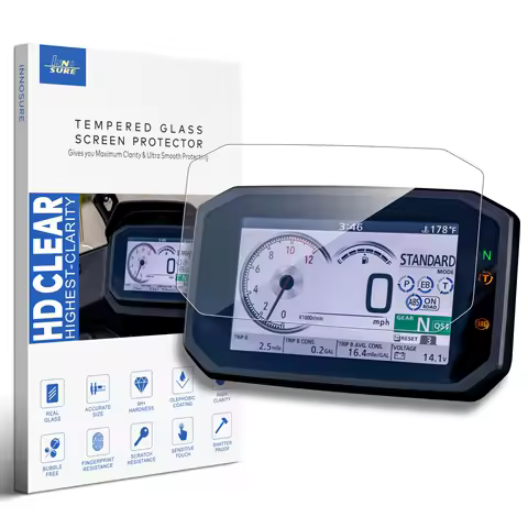 Glass Screen Protector for Honda XL750 Transalp, Rebel 1100 DCT, CB125R, CB500(F), CB650/1000R, CB750/1000 Hornet, CBR500/650R