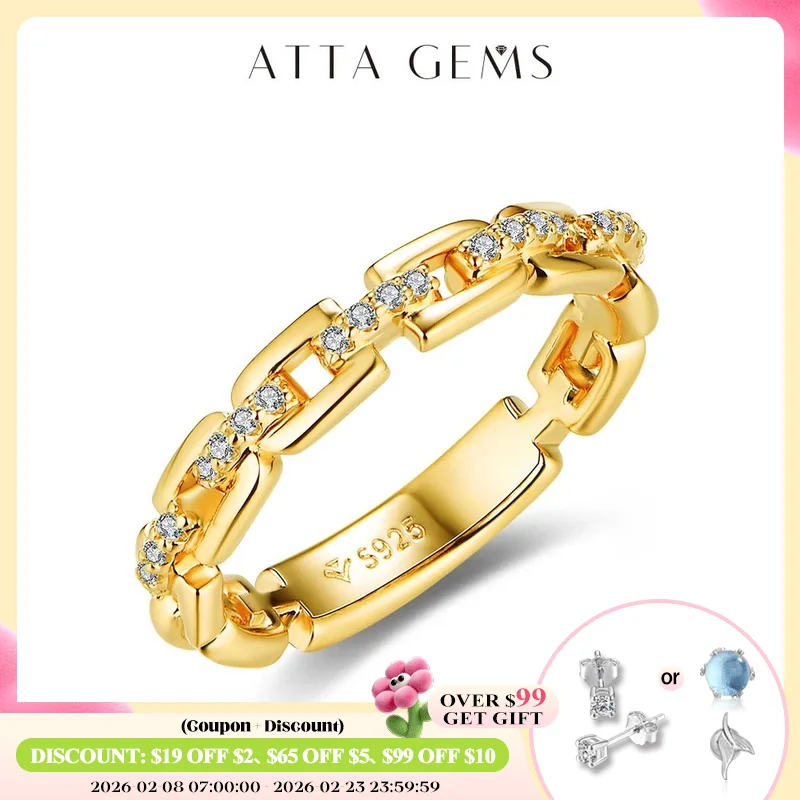 

Attagems 2022 Moissanite Ring Christmas Ring for Women Men 925 Sterling Silver Rose Gold Plated Engagement Wedding Fine Jewelry