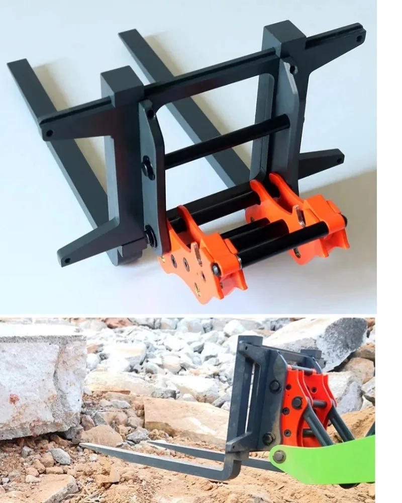 RC 1/14 Lader-Gabelstapler-Anbauteil Schnellkupplungs-Set für Tamiya Hydraulikbagger Lader Muldenkipper DIY-Teile – Detail 3