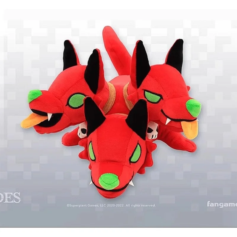 حار لعبة Hades ثلاثة رئيس الكلب سيربيروس تأثيري الدعامة الأحمر 30 سنتيمتر محشوة و أفخم التميمة #1