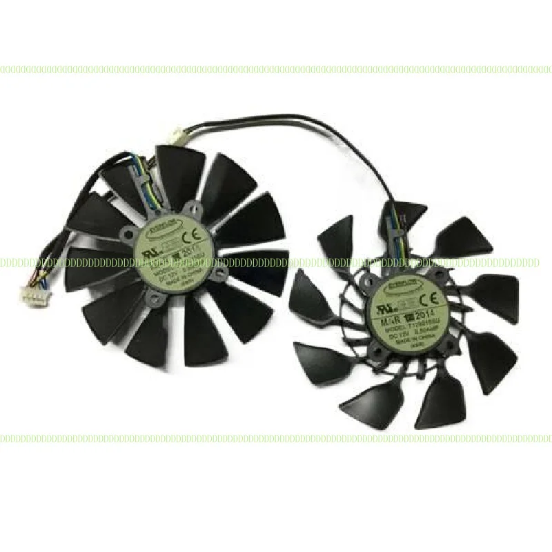 DD пара вентиляторов-кулеров для ASUS GTX 780 780Ti R9 280 280X 290 290X T129215SU 95 мм