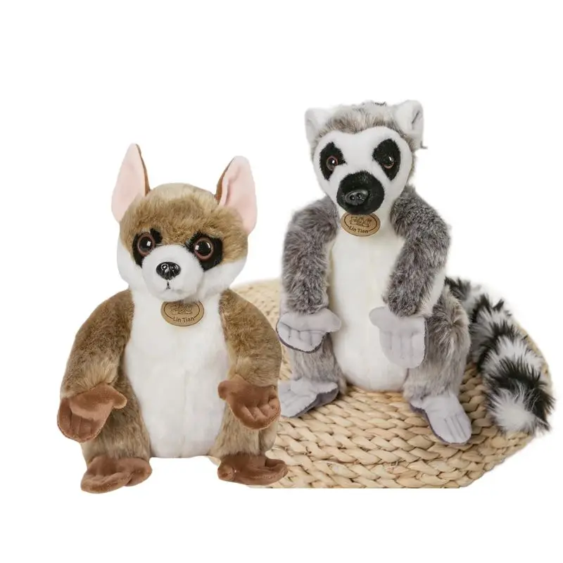 

Simulation 24/30cm Short-armed Lemur Plush Animal Toy Cute Stuffed Monkey Doll Soft Pillow For Children Boys Birthday Xmas Gifts