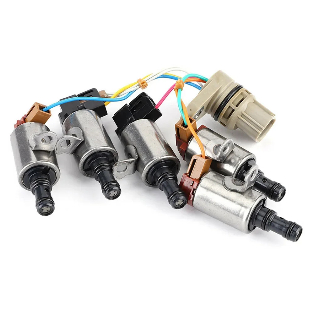 5Pc Transmission Shift Solenoid & Harness 28360-PRP-003 For Honda Accord CR-V RSX 28400-PRP-004 28500-PRP-004 6 Months Warranty