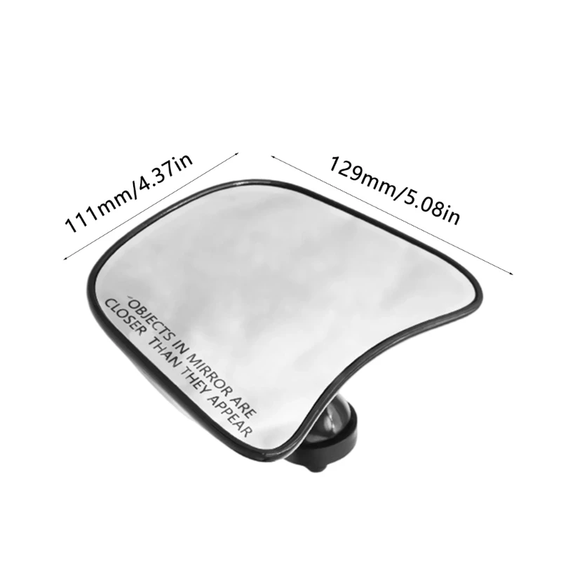 A2UC Motorcycle Rearview Mirror Wide View Anti Vibration Design Easy Installation