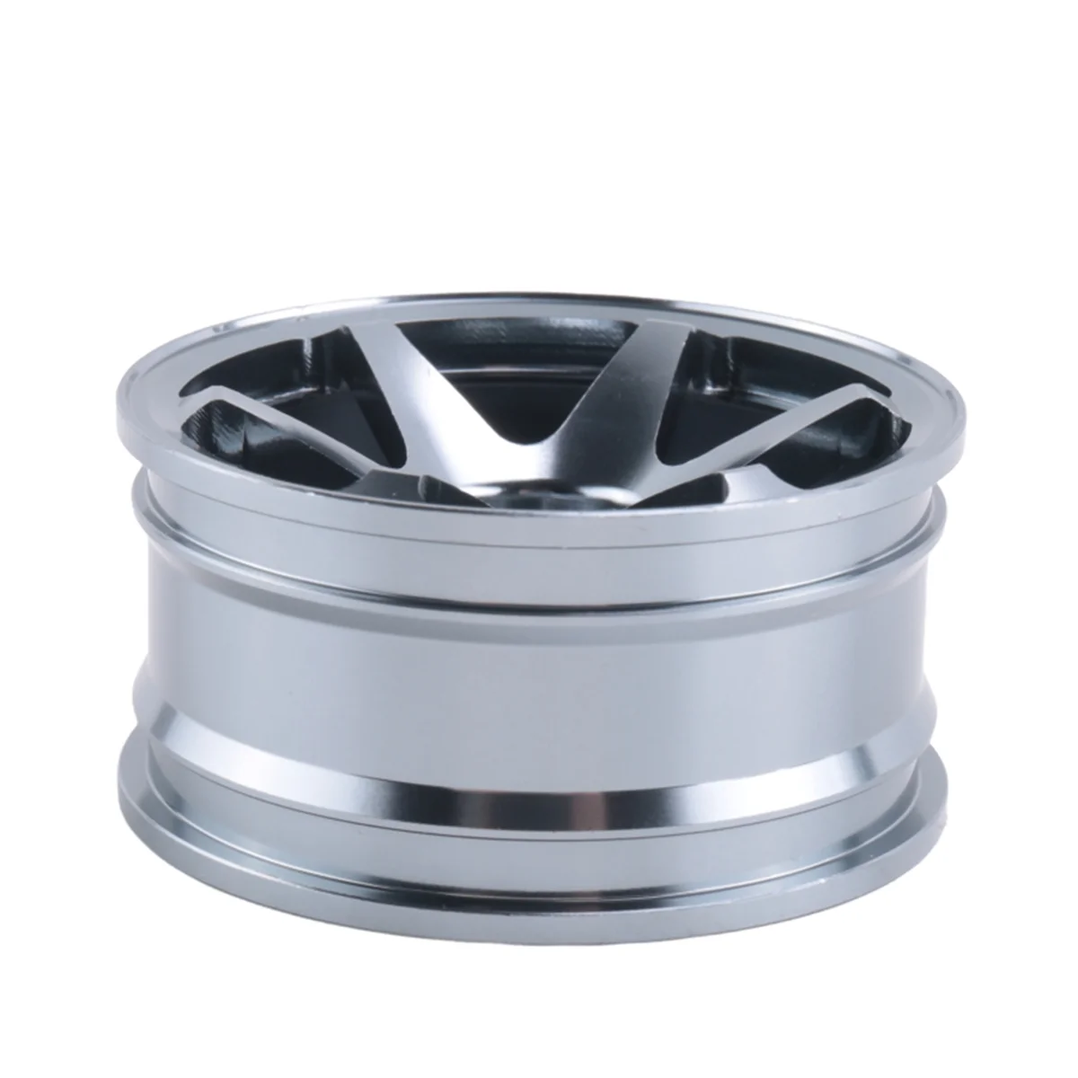 4P Aluminum Alloy6 Spoke Wheel Rim for RC 1/10 On-Road 1052 Drift Sakura TE37+,Grey