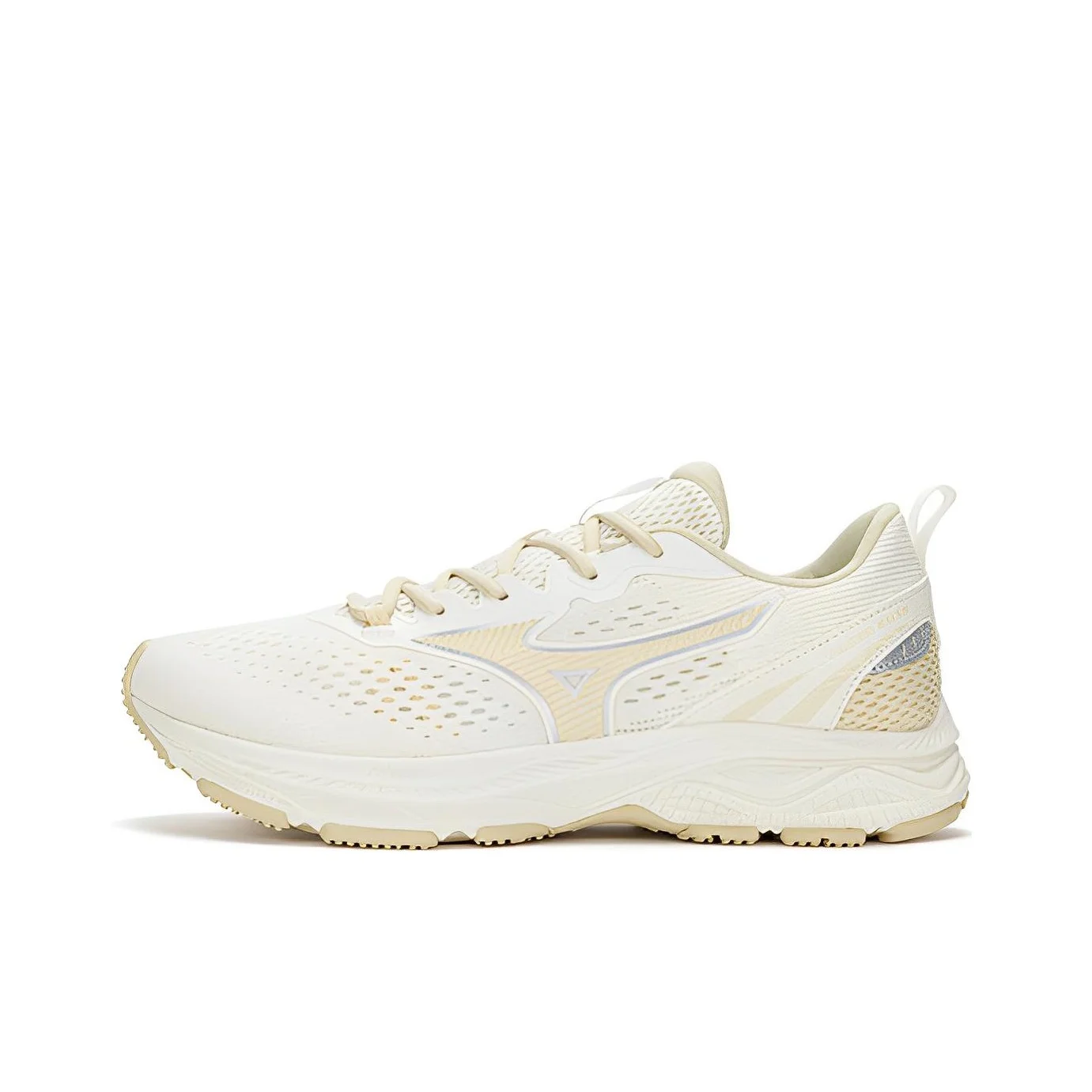 Mizuno Running Shoes Unisex Low Top Beige/White/Gold D1GH223603