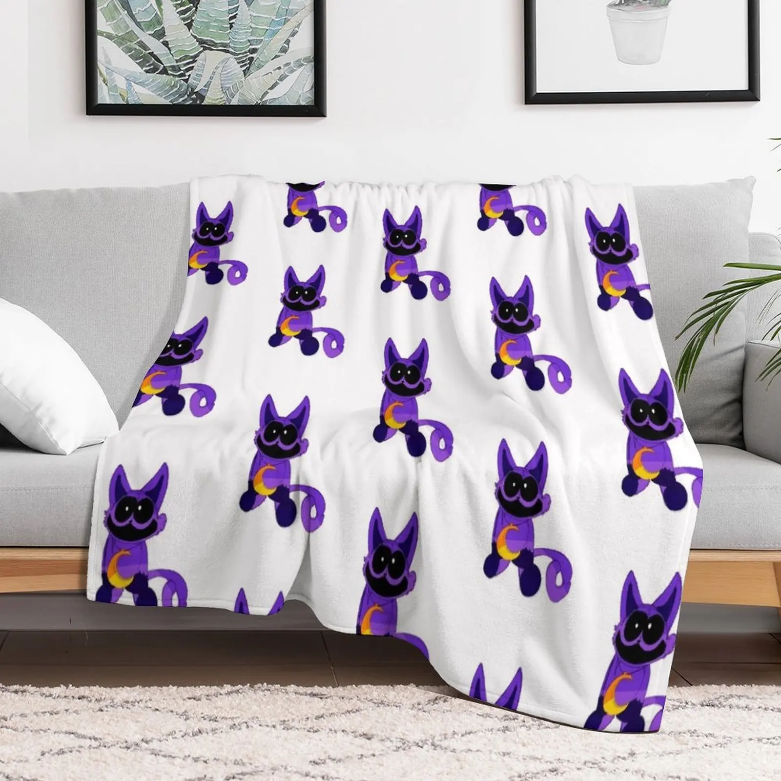 

catnap Throw Blanket Cute Plaid Decorative Sofa Soft Plush Plaid Soft Beds Blankets manga Camping Blankets