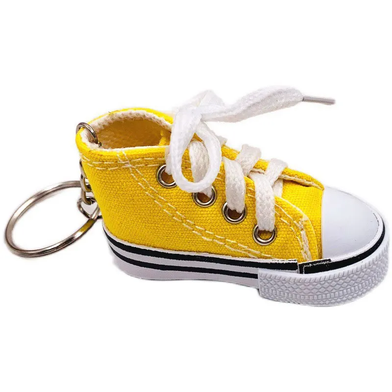 6Pcs Motorcycle Bike Kickstand Enlarger Canvas Sneaker Tennis Shoe Keychain Sports Shoes Keyring Funny Gifts