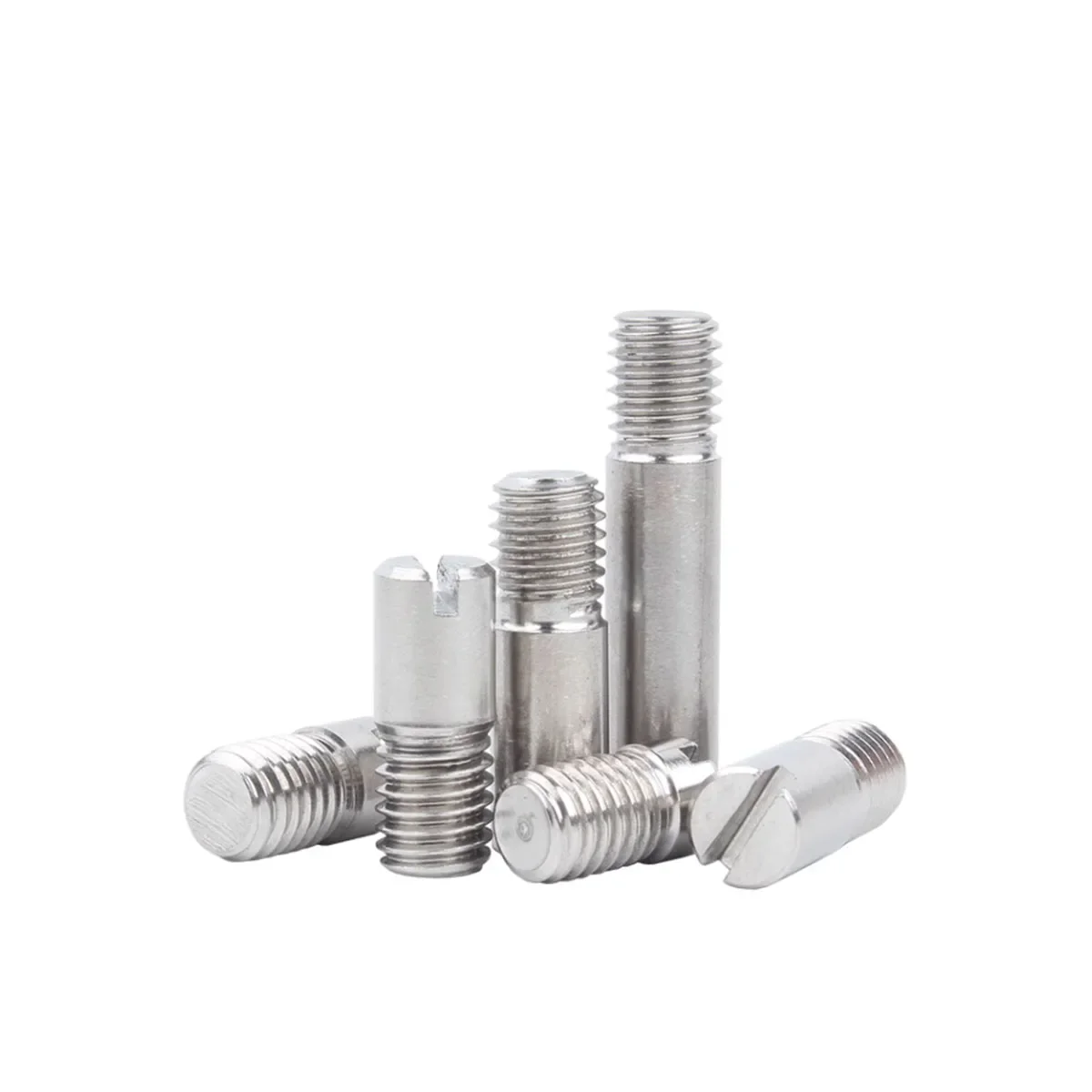 304 Stainless Steel Slotted Cylindrical Pin With External Thread/ Gb878 Positioning Pin Shaft