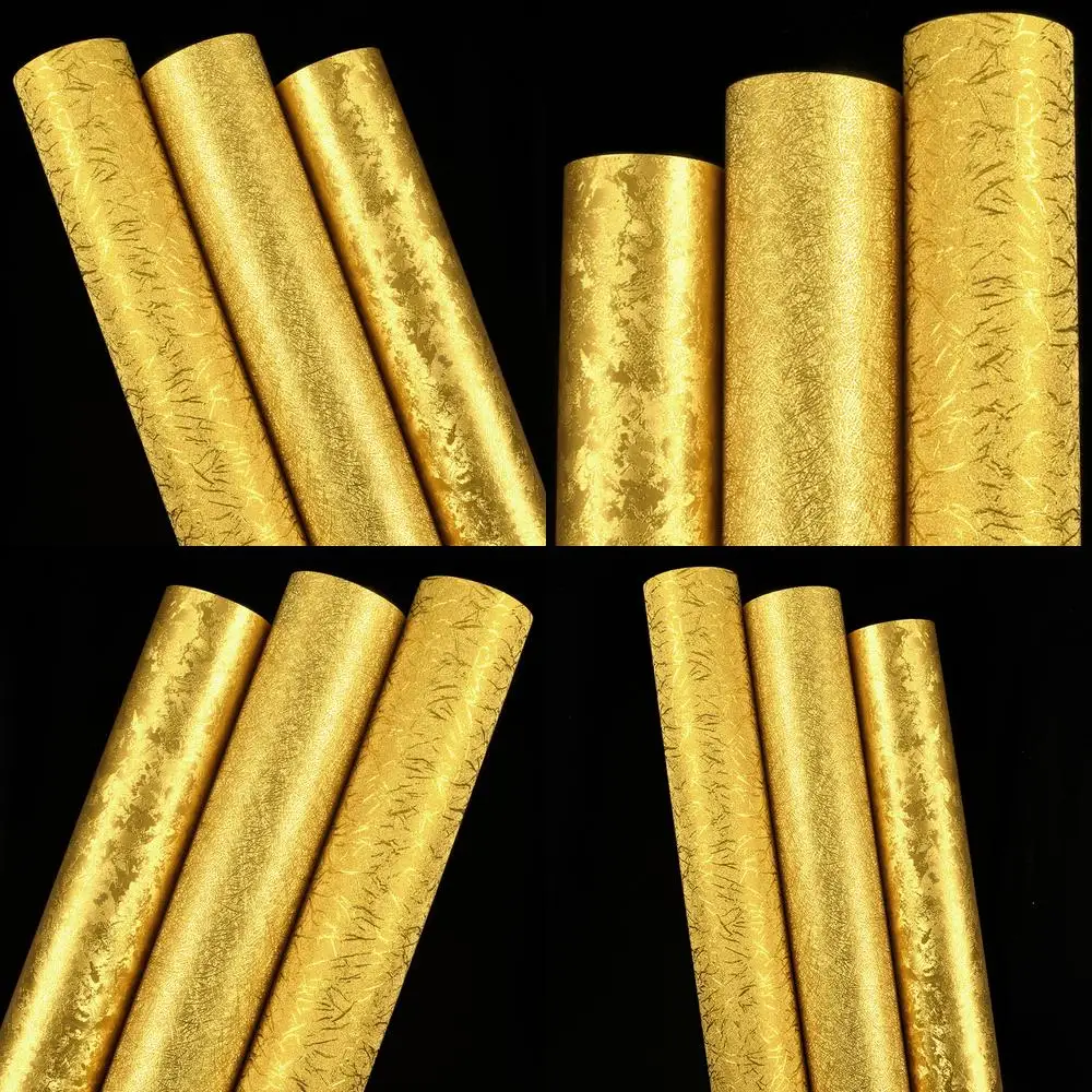 الذهب احباط خلفية الذهبي الأصفر ثلاثية الأبعاد تنقش سقف الجدار تغطي ل KTV صالون الشعر فندق غرفة المعيشة قاعة البوذية