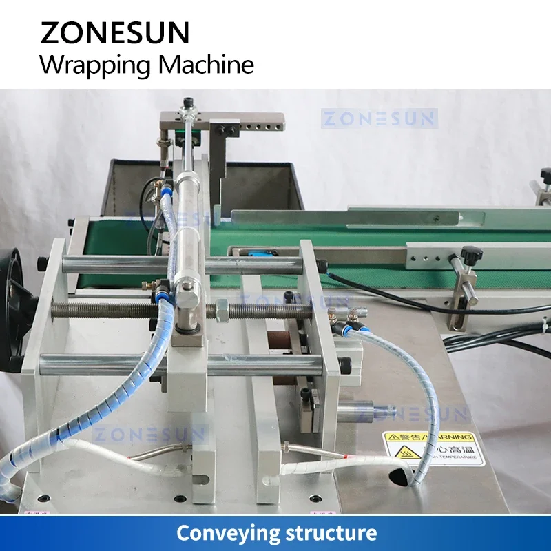 ZONESUN آلة تغليف السيلوفان الأوتوماتيكية آلة تغليف التشيلو معدات التغليف ZS-TD650