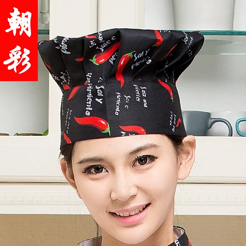 New Chef Hat Hotel Restaurant Ding Room Waiter Kitchen Chef A Tall Hat Adjustable Work Cap With Elastic