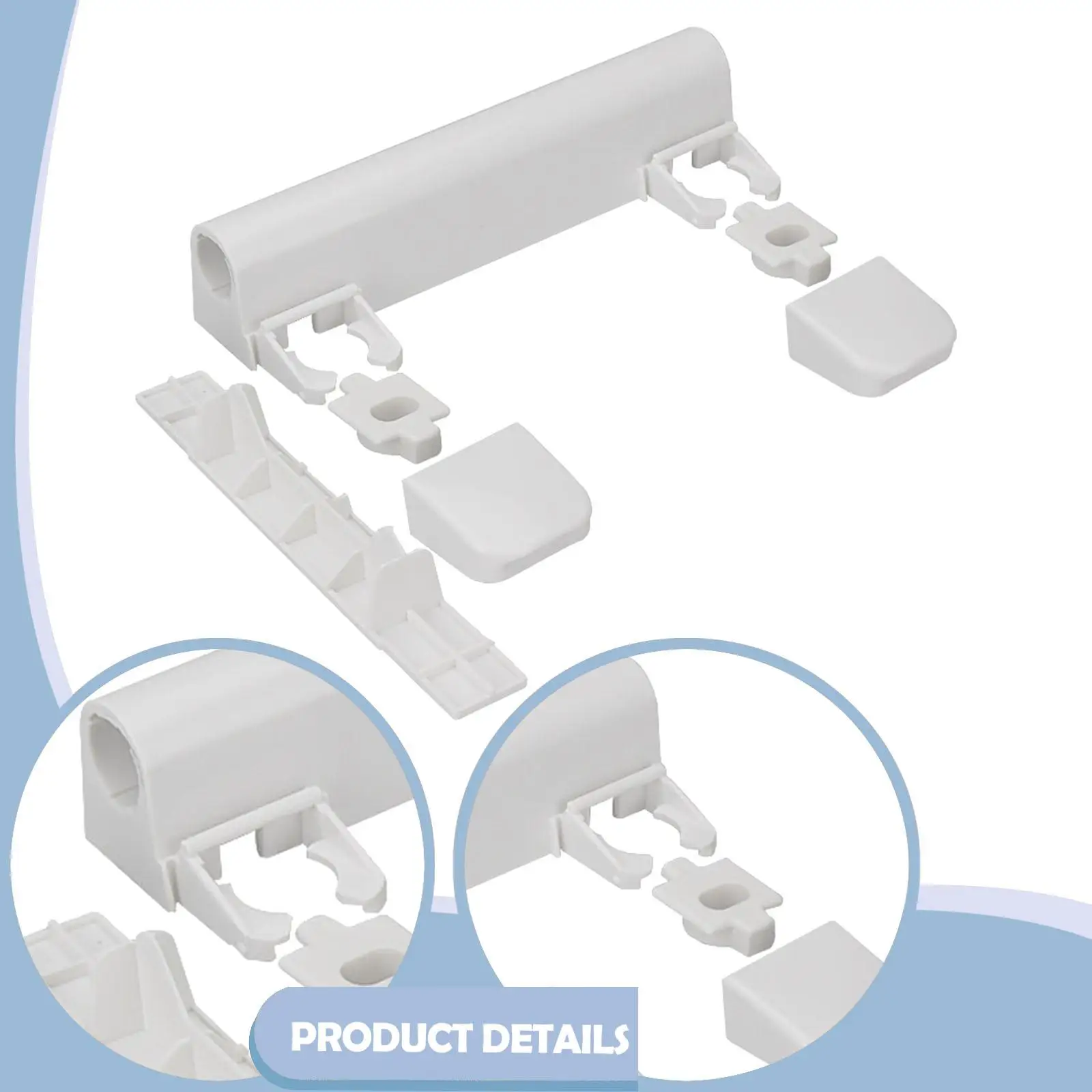 

Toilet Seat Hinge Replacement Kit Quick Release Toilet Cover Parts Slow Close Fittings for 4636 4713T Bathroom Accessories