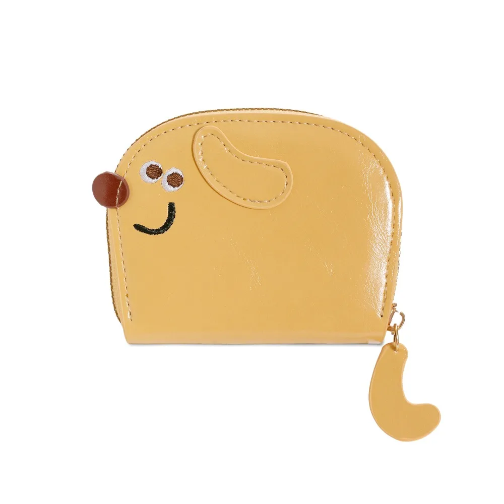 

Change Bag Cartoon Dog Card Bag Zipper PU PU Leather Card Holder Multi-card Slot Korean Style Card Holder Women