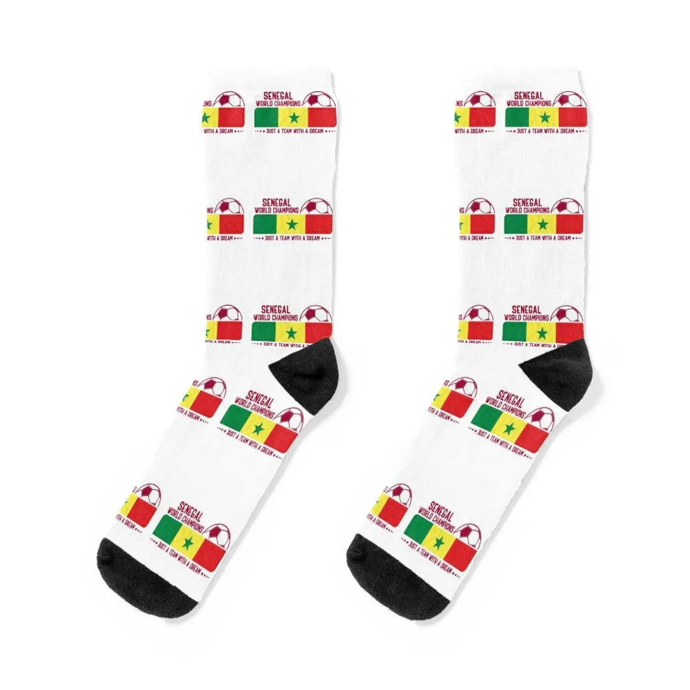 Senegal Soccer Team for Soccer Lovers and Football Fans Socks soccer anti-slip floral christmas gifts Ladies Socks Men's