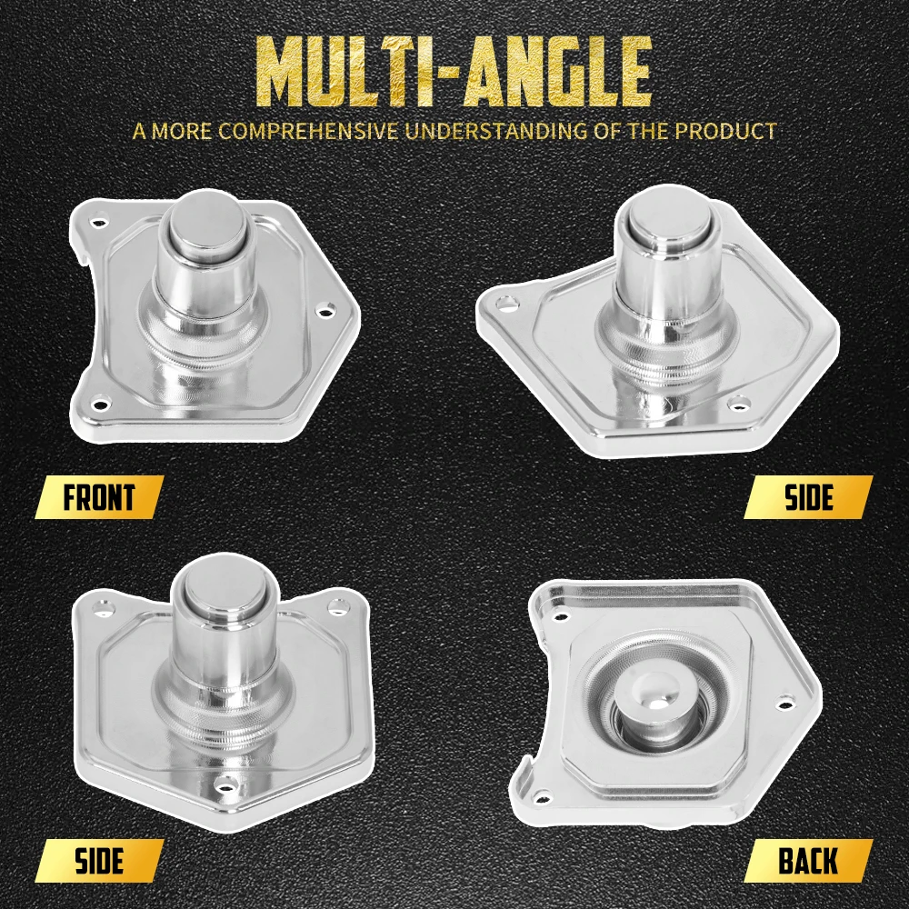 Motorcycle Chrome Solenoid Cover Push Button Starter For Harley Dyna Street Bob Fat Bob FXDF Touring Electra Glide XL 1991-2023 - view 2