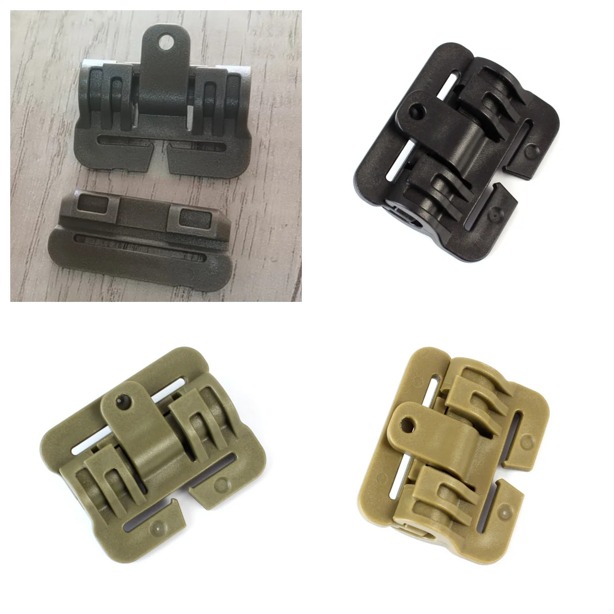 1PC Plastic Quick Release Buckle Slider Molle Strip Module Quick Removal Buckle Fixture Tool Airsoft Hunting Accessories