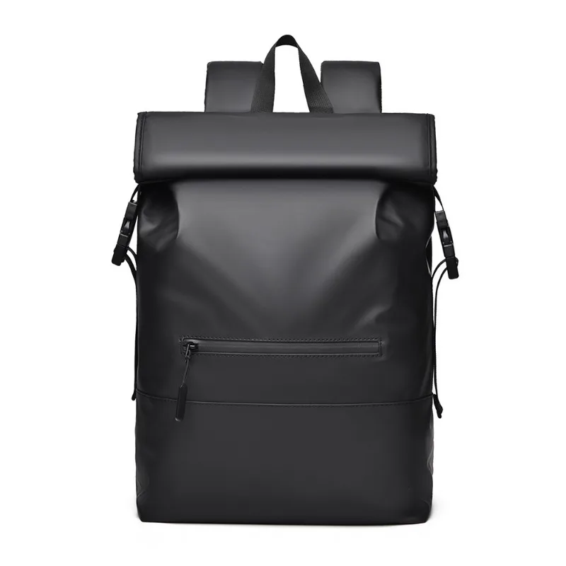 Mens Premium Business Travel Backpack Large Capacity Fashion Commuter Roll Top Design Backpack