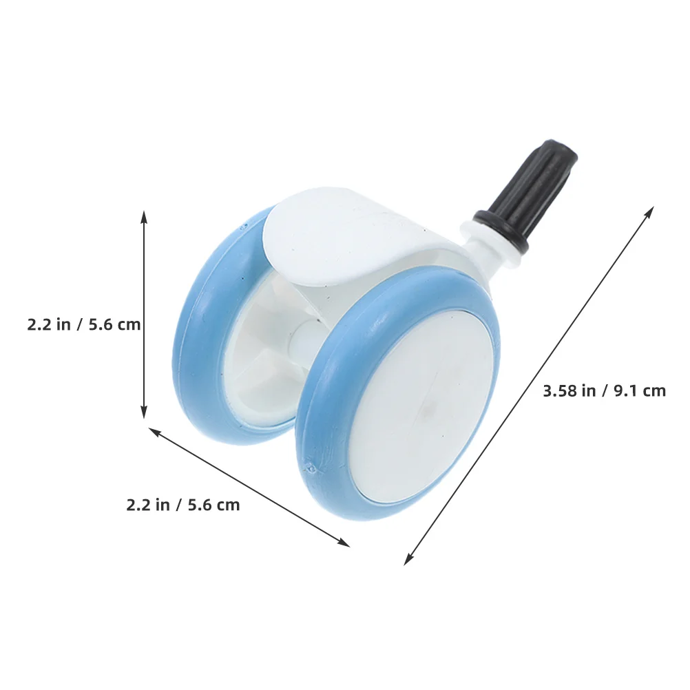 قطعتان من عجلات مطاطية بديلة لعربة الأطفال، ارتفاع قابل للتعديل، خفيفة الوزن، محمولة، متعددة الاستخدامات، توافق أرضي، سهلة