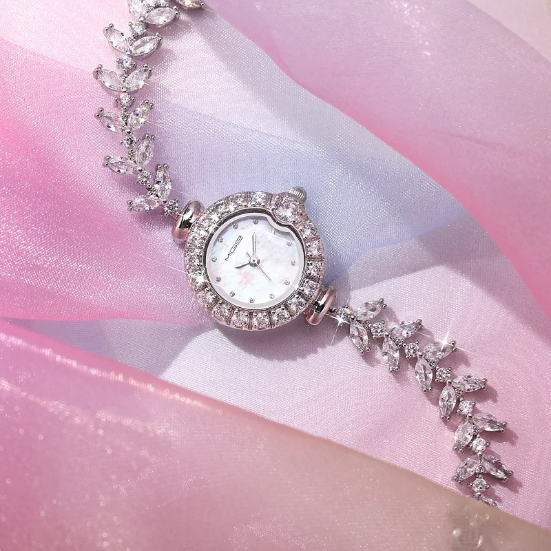 MIGE Original Miyota Quartz Woman Watch Waterproof Ladies Wristwatch Fashion Diamond Crystal Strap Watch For Women