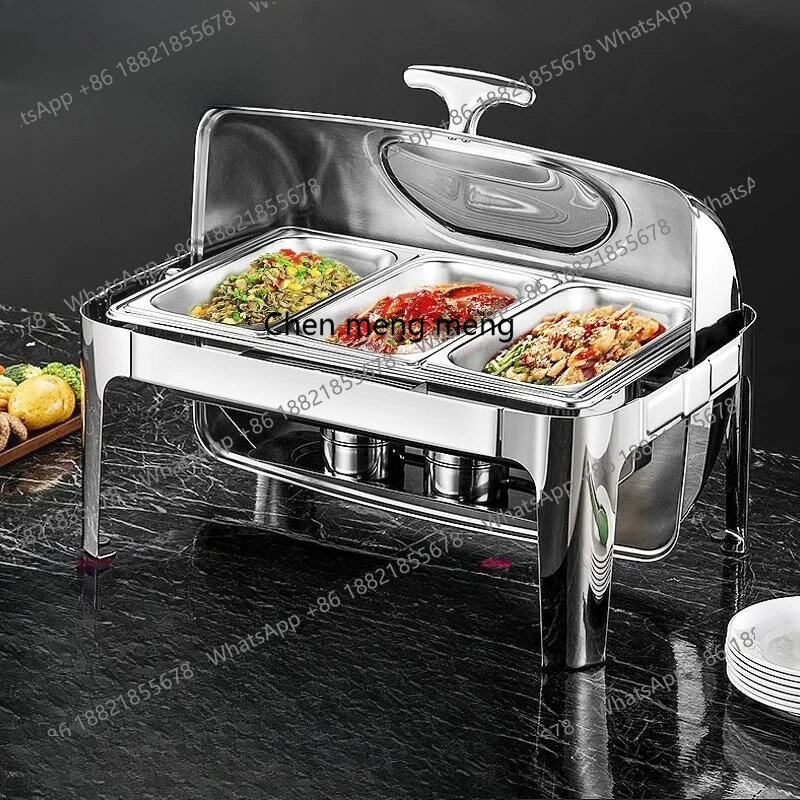 

Buffet Insulation Furnace Visual Buffy Furnace Flip Hydraulic Glass Cover Buffy Furnace Electric Heating Breakfast Hotel