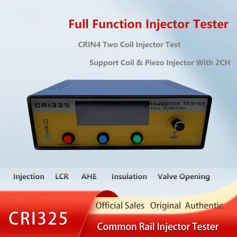 CRI325 Common Rail Injector Tester Double Coil Piezo Injector Tester For Siemens Air Gap Insulation Capacitance AHE Test