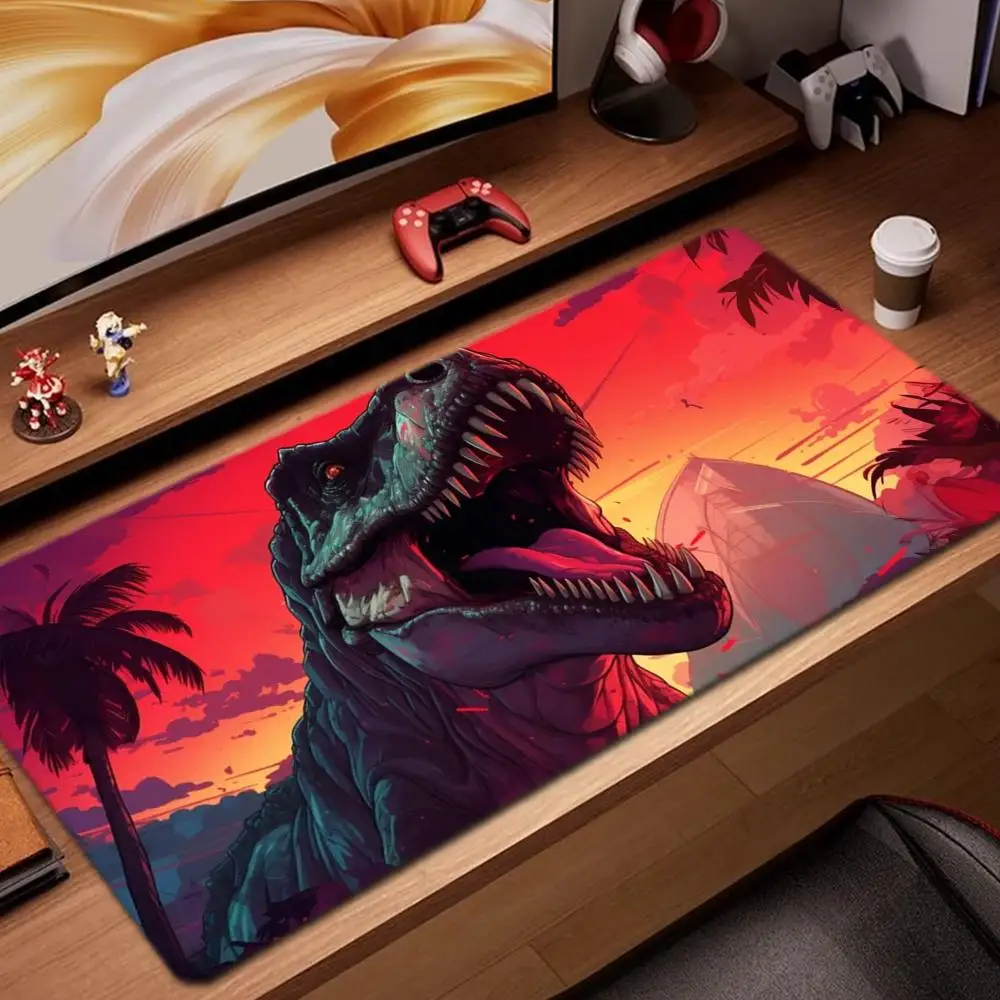 

rex wallpaper art Mouse Pad Game Accessories keyboard pad XXL large locking edge 900X400 mm table mat Gaming mousepad