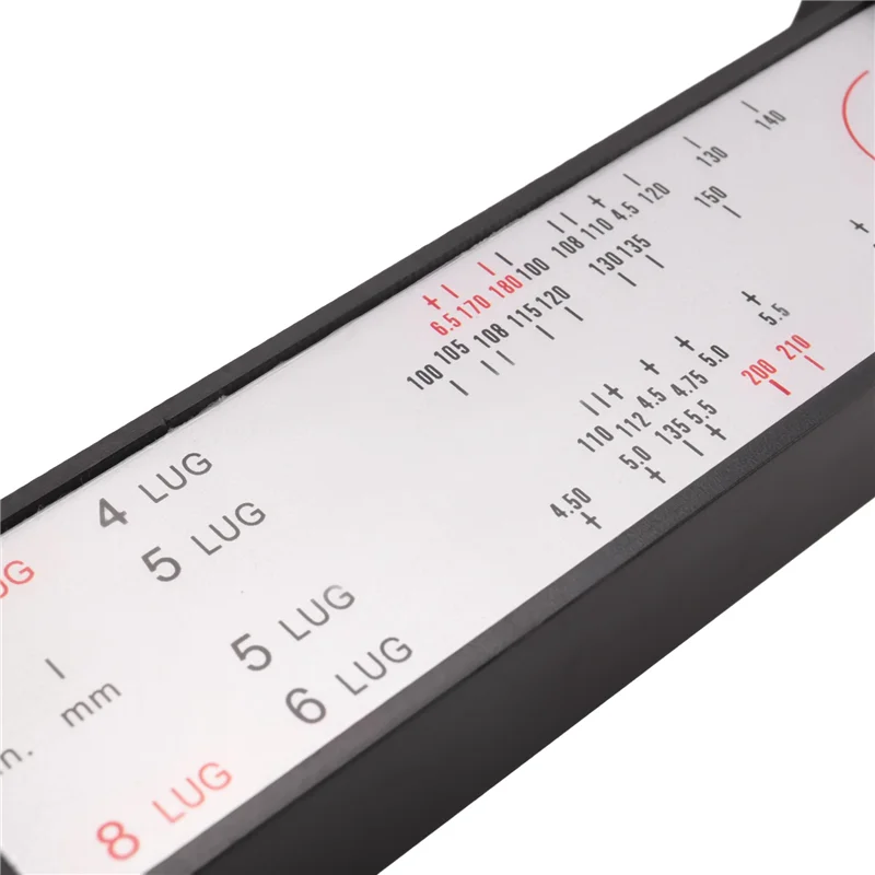 

2X PCD Gauge Ruler Rim Car Wheel Bolt Pattern Measuring Gauge Tool Hole 4 5 6 8 Lug-A97E