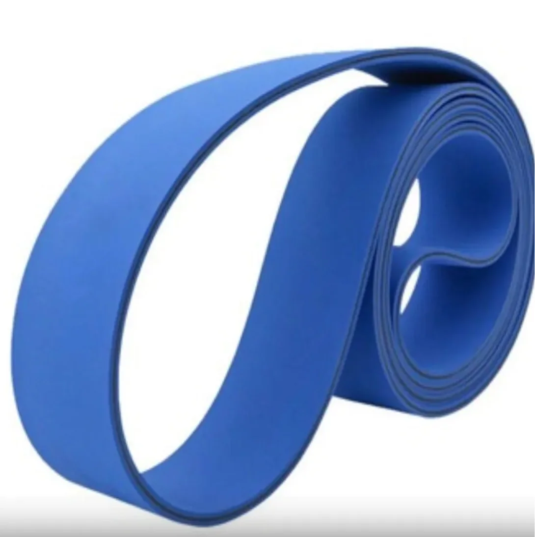 Perimeter:2020x50x5mm  Both Sides Rubber Blue Nylon Base Band Box Pasting Machine Belt Wear Resistant Flat Belt