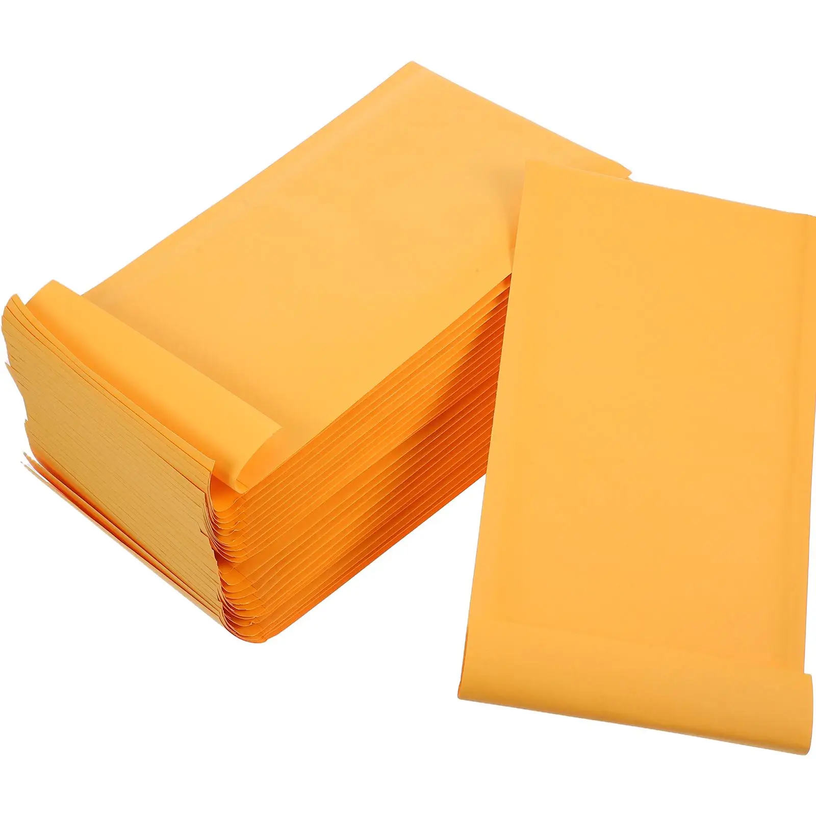 25 Pcs Bubble Mailer Secure Mailing Envelopes Water Proof Tamper-proof Padded Mailers Kraft Paper for Photos Lined