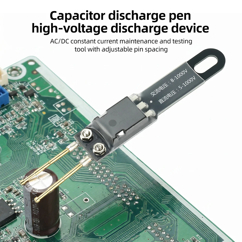 1000μF 5000μF Capacitor Discharge Pen AC/DC Constant Current Power Supply Repair Test Tool anti Electric Shock Protection Switch
